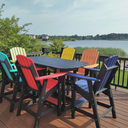 6' Bistro Table Semi-Oval