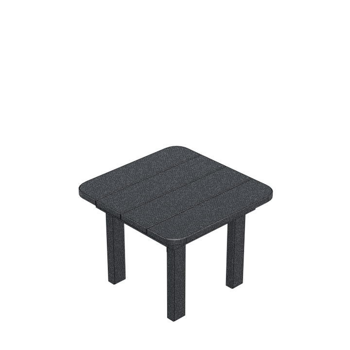 Country-Style Square End Table