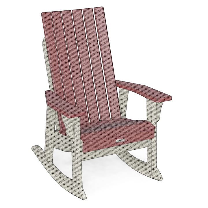 Muskoka Porch Rocker Classic Square