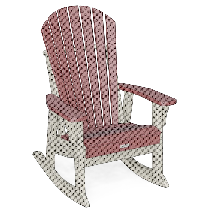 Muskoka Porch Rocker Fanback