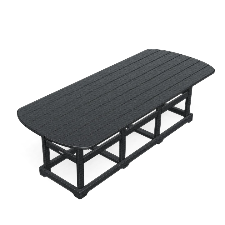 8' Dining Table Deluxe Semi-Oval