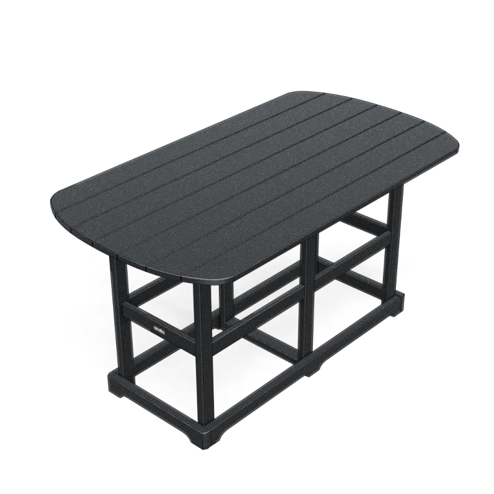 6' Bistro Table Deluxe Semi-Oval