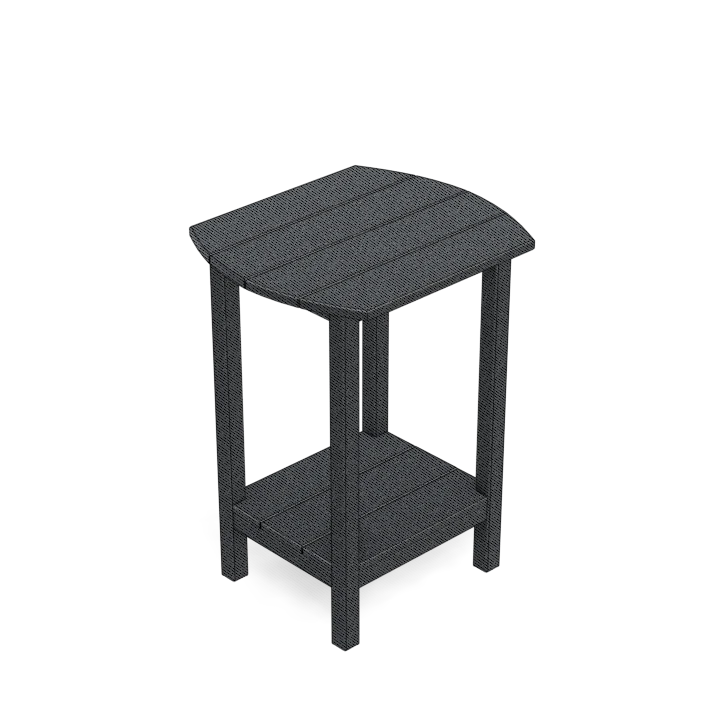 End Table Deluxe Bistro Semi-Oval