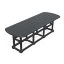 8' Dining Table Semi-Oval