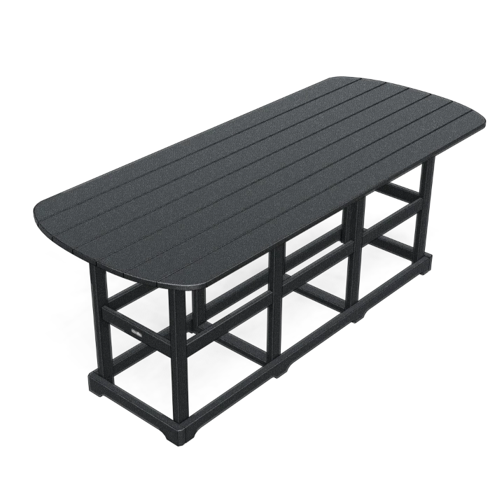8' Bistro Table Deluxe Semi-Oval